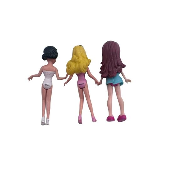 Lot of 3 Polly Pocket Dolls - 2 DisneyFigures and 1 Other Doll Fast Shipping - Picture 11 of 16